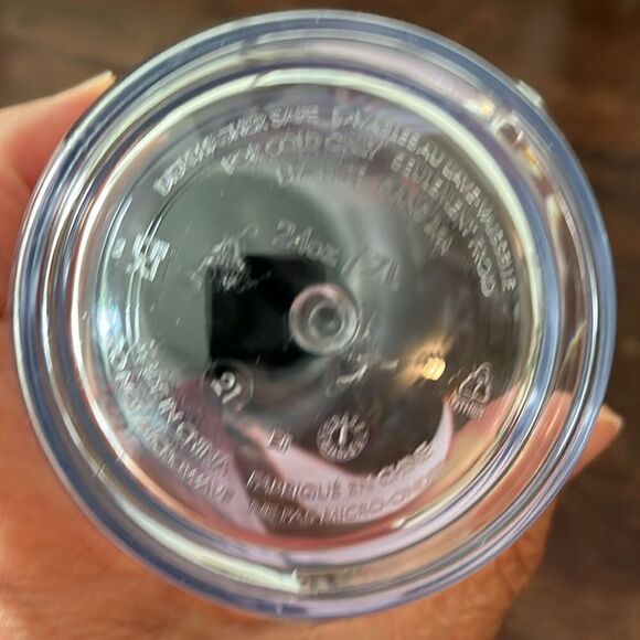 Nike Red Big Swoosh 24 oz clear plastic BPA free sports tall water bottle - Picture 3 of 4